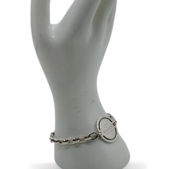 ✰ gucci sterling silver round tag bracelet ✰ - Picture 7 of 7